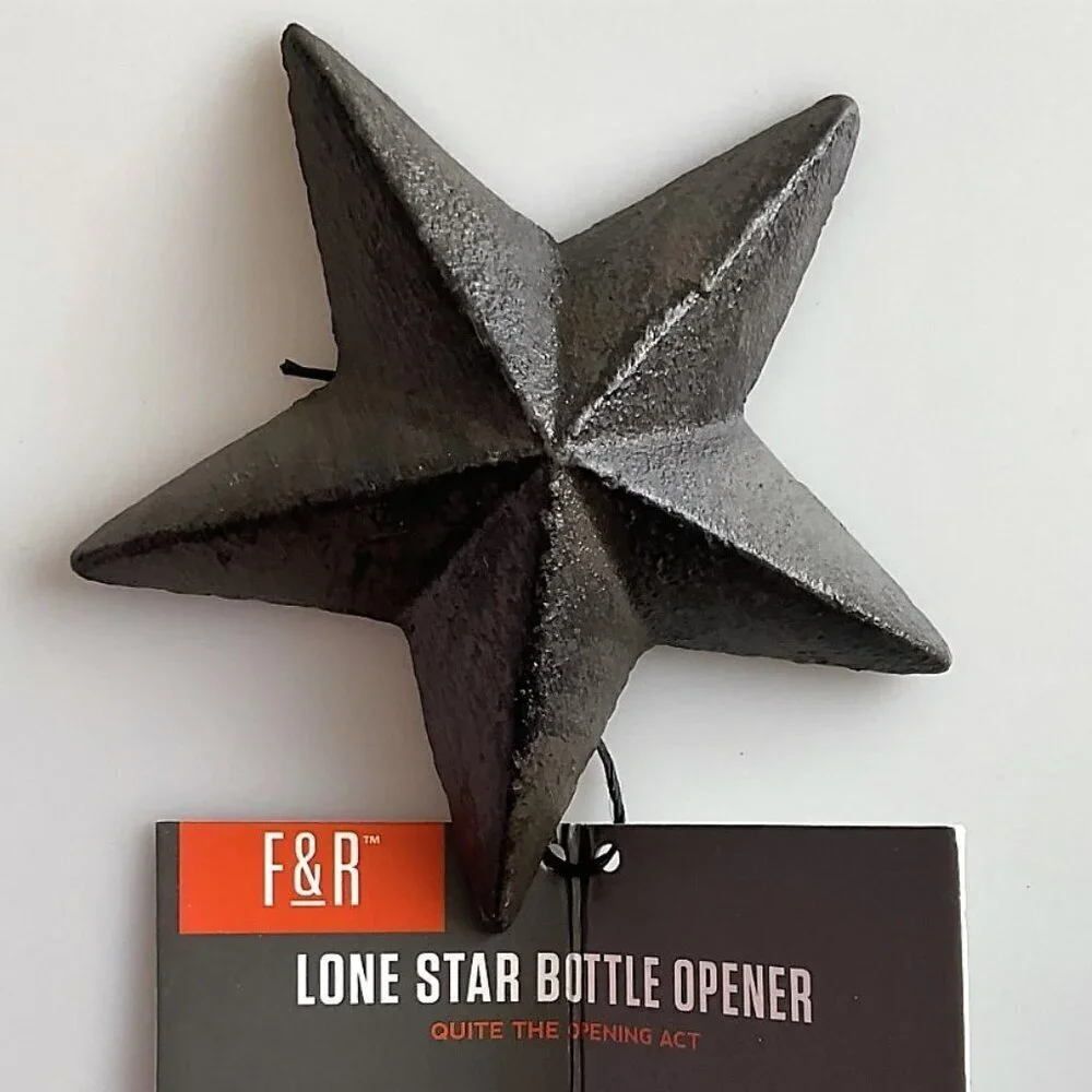 Foster And Rye Cast Iron Lone Star Bottle Opener Heavy Duty